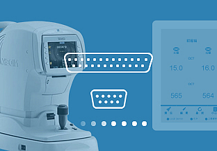 Tonometers ,autorefractors and autolensmeters are supported